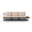 245cm Wide Metal Patio Sofa with Cushions-914656372