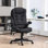 6 Point Vibrating Massage Office Chair With Lumbar Heat Black