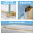 44"-48" W x 76" H Single Sliding Frameless Shower Door with 3/8" (10mm) Crystal Clear Tempered Glass-120944445