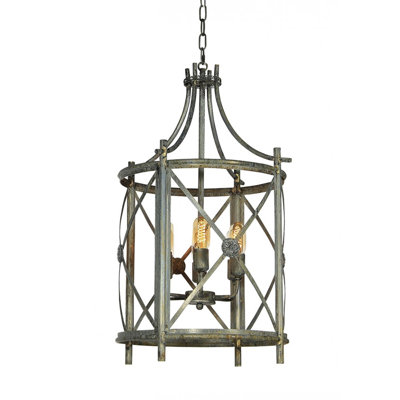 Rosette 4 - Light Lantern Drum Chandelier