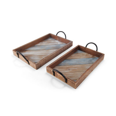 Elements Metal Tray - Set of 2