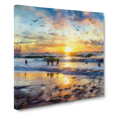 Beach Impressionism No.1 - No Frame Print