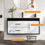 Meuble-lavabo mural simple 35,4 po avec comptoir en pierre