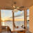 Kamori 52" Crystal Ceiling Fan w Wood Blades and 3 Lights, Crystal Light Shade, Quiet DC Motor w/ Remote