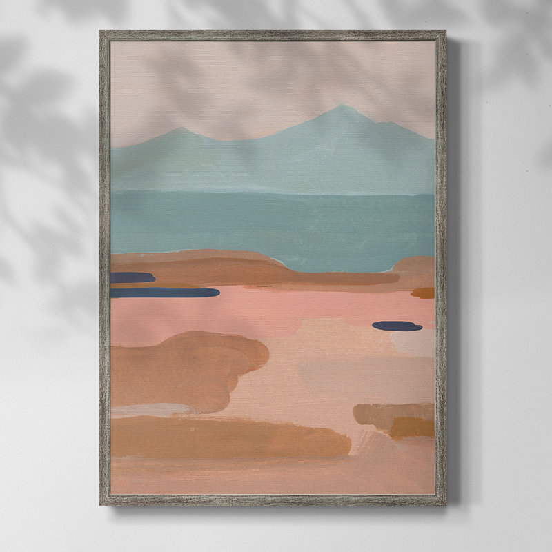 «Desert Sunrise II», reproduction encadrée - bois massif, H 11 po x l 9 po