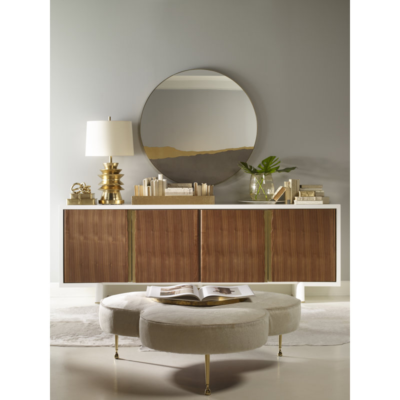 Kyra Flat Metal Beveled Wall Mirror
