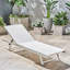 Outdoor Comfort Rest - White Mesh, Aluminum Construction Mesh Sun Chair Rust Frame, Lightweight And For Relaxing