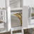 Twin over Twin House Bunk Bed with Roof , with Safety Guardrails and Ladder,White