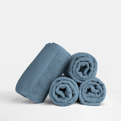4-Pack Hand Towel Set - 100% Cotton