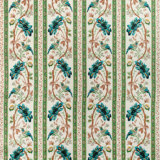 Le Jardin Chinois Le Lac Border 100% Linen Fabric