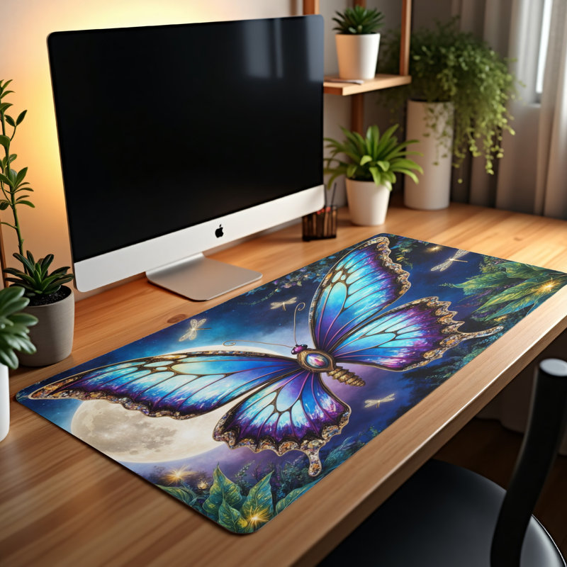 Polyester Desk Pad, 14.4x12.1