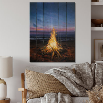 " Campfire On Sunset "