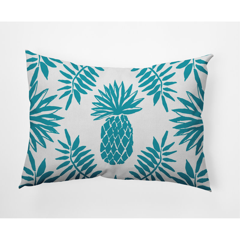 Coussin lombaire intérieur / extérieur Pineapple Leaves, Bleu Explorer