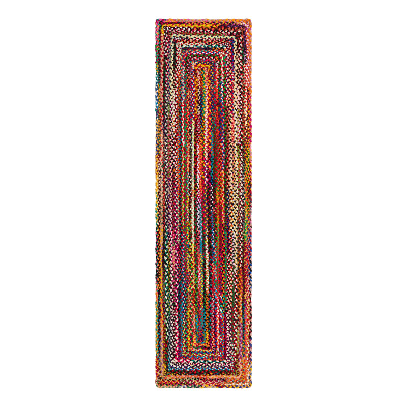 Marcantel Performance Cotton Abstract Indoor Rug, Runner 2'7" x 10'