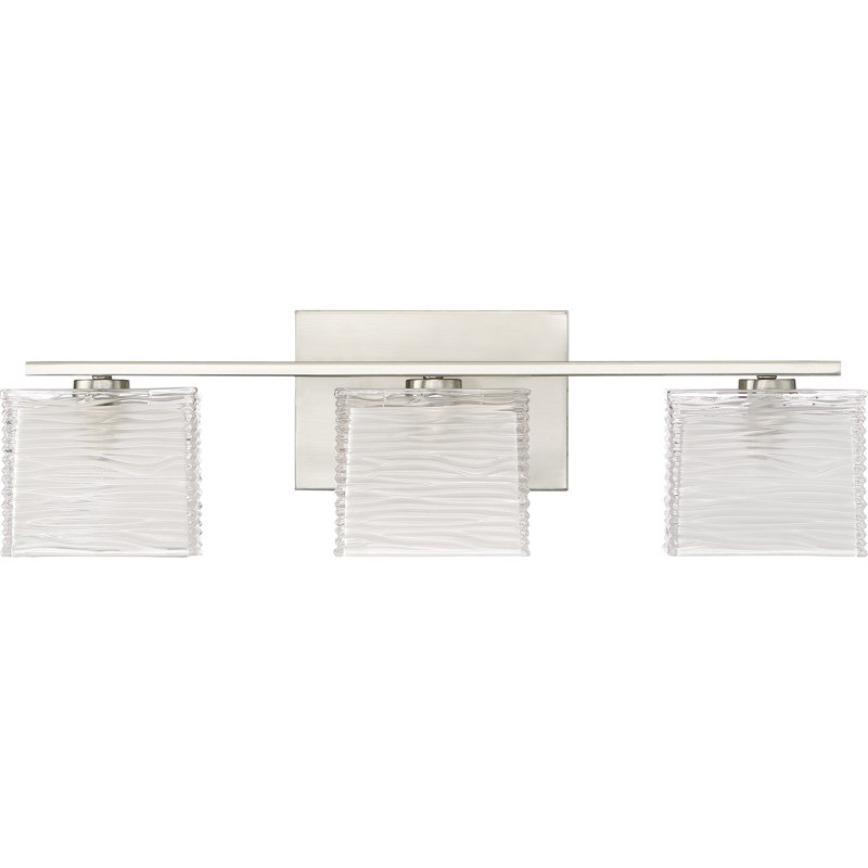 Dunreith 3 - Light Dimmable Vanity Light, Brushed Nickel