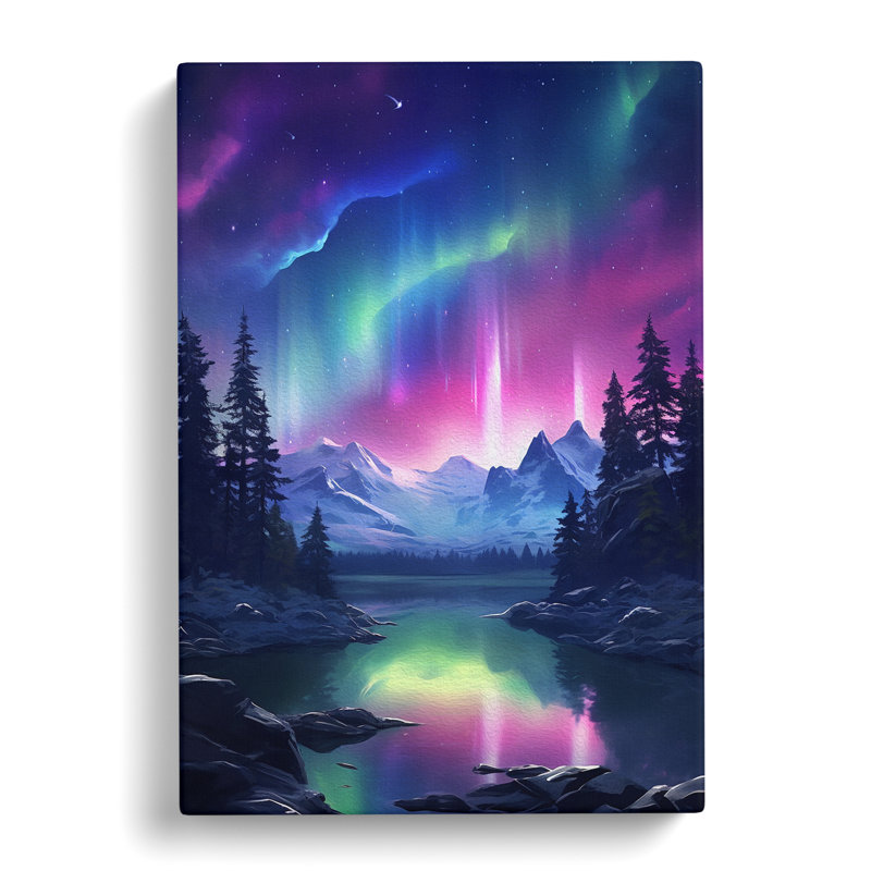 Northern Lights Realism - Print, 50cm H x 35cm W x 3cm D