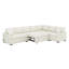 Canapé-lit convertible en forme de L de 124,8 po avec canapé-lit, canapé rembourré en chenille avec 2 coussins de dossier, 2 ports USB, 2 prises de courant-181276480