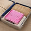Organisateur de garde-robe à 6 tablettes, tablettes de rangement suspendues avec 2 crochets robustes peu encombrants pour la chambre à coucher, pliable (rose)-122549235-122549237