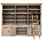 Jemison 609.6cm H x 762cm W Solid Wood Library Bookcase