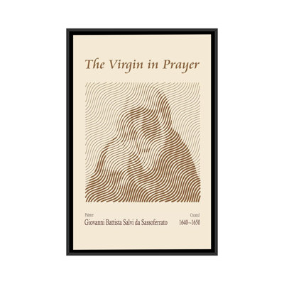 La Vierge en prière - Giovanni Battista Salvi Da Sassoferrato - reproduction d'art murale - toile encadrée