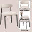Ensemble charmant de chaises d'appoint en tissu et métal pour espaces élégants