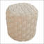 Repose-pieds rond en velours de 16 po-834074338