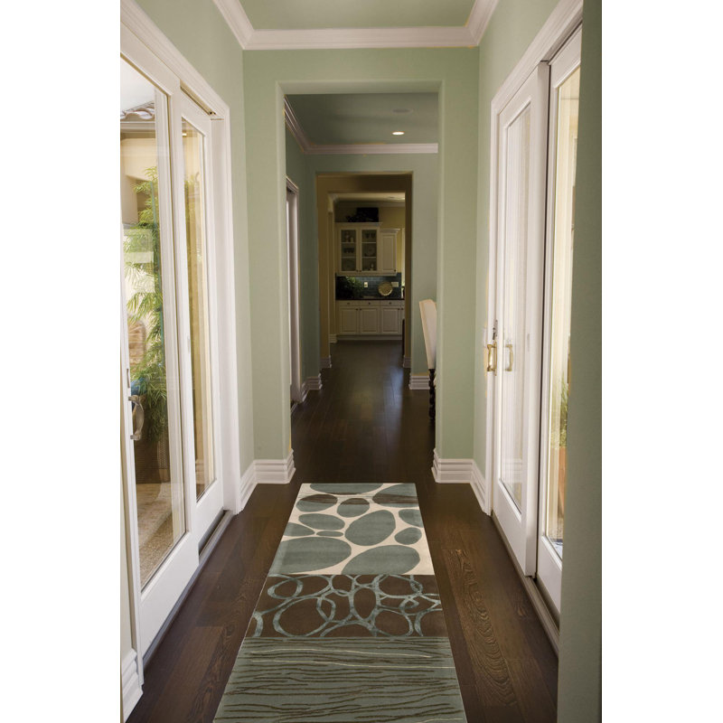 Garnie Wool Abstract Indoor Rug, Runner 2'3" x 8'