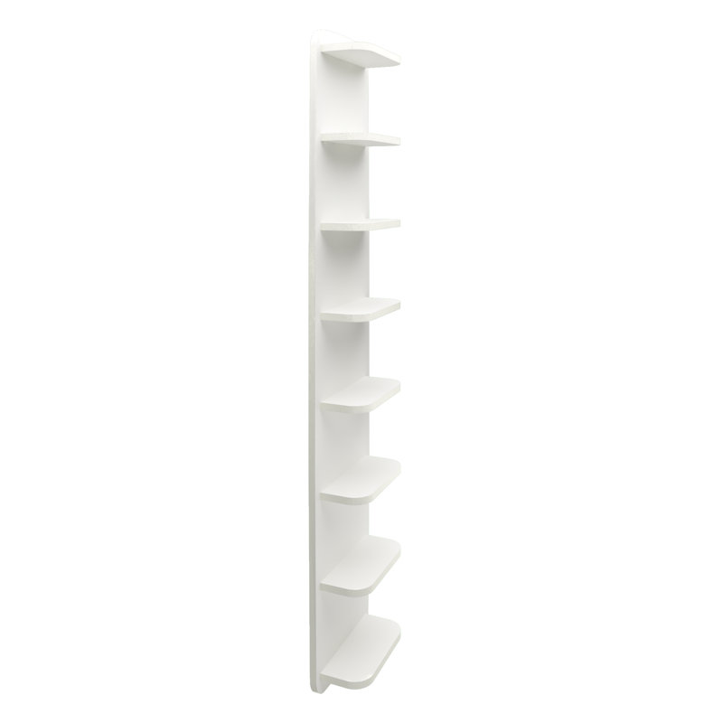 Cherene 8 Piece Melamine Chipboard Bathroom Shelves, Alpine White