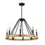  Lustre 8 lumières noir
