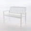 Banc en bois d'acacia de style campagnard, sièges durables et élégants pour le patio ou la cour-1203894307