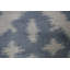 Tapis bleu marine / gris en laine noué à la main de conception unique 7 pi 11 po x 9 pi 10 po