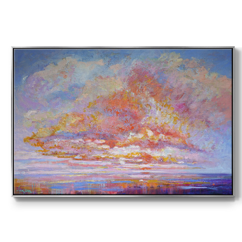 «Blessed Eve II», reproduction d'art sur toile, H 27 po x l 41 po x P 2 po, Toile argentée avec cadre flottant