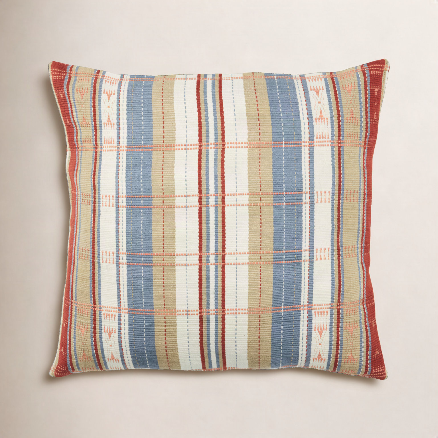 Sereia Striped Cotton Throw Pillow, Pillow Cover Only - No Insert
