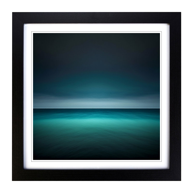 Ocean Minimalism - Framed Print, Black