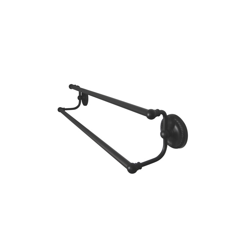 Laurel Dual 24" Wall Mounted Towel Bar, Oil Rub Bronze