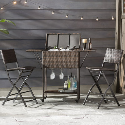 Akshaye Outdoor 28'' Bar Stool