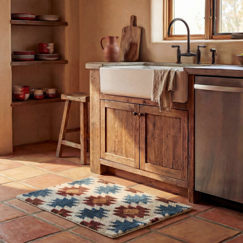 Tapis de cuisine antidérapant de style occidental en jacquard Tasha Polizzi for Paseo Road 24 x 36 po 
