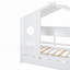 Lit de maison en bois avec lit gigogne et tablette de rangement-1105970345-1105970346