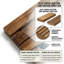 Tapis en bois de teck antidérapant Petties-537128553