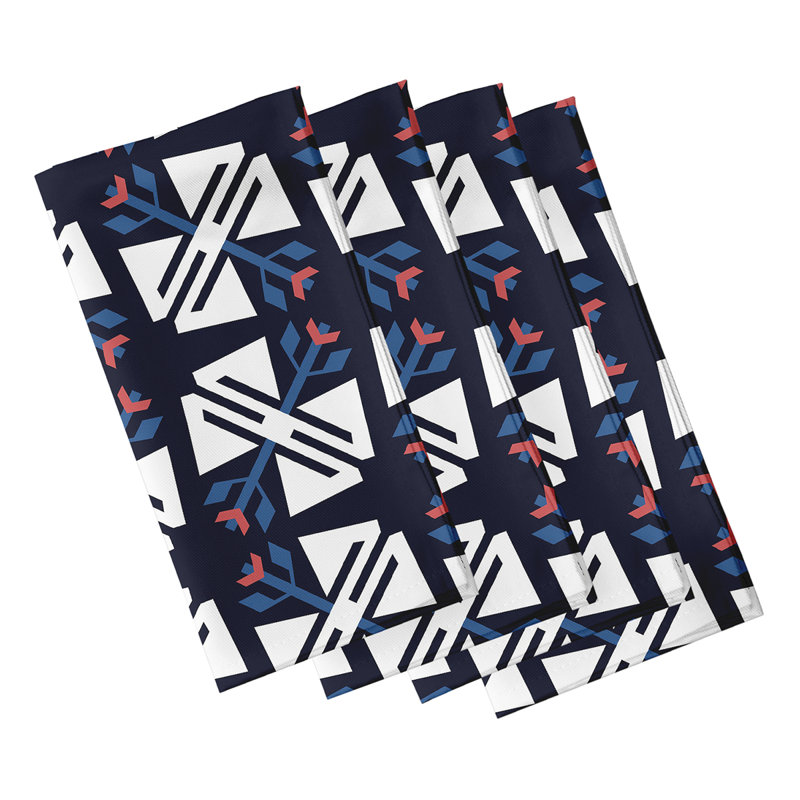 Schmier Jodhpur Ditsy Napkins, Navy