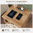 Farideh Wood 2 - Drawers Nightstand, Rustic End Table With Charging Station-61328965