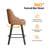 PU Leather Elegant 360° Swivel Bar Stool Stylish Design With Plush Cushion & Sturdy Build-1477775845-1477775847