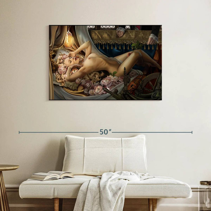 Le rêve de la beauté, H 26 po x l 39 po