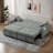 3 In 1 Convertible Sleeper Sofa Bed With Reclining Backrest, Pillows And Side Pockets-1869365428