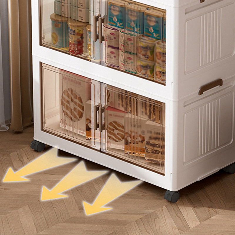 Plastic / Acrylic Single Storage Cabinet ( 143cm H x 55cm W x 32cm D)