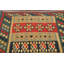 Tapis intérieur en laine vert/rouge 4 pi 1 po x 6 pi à main one-of-kind noué la Kailua