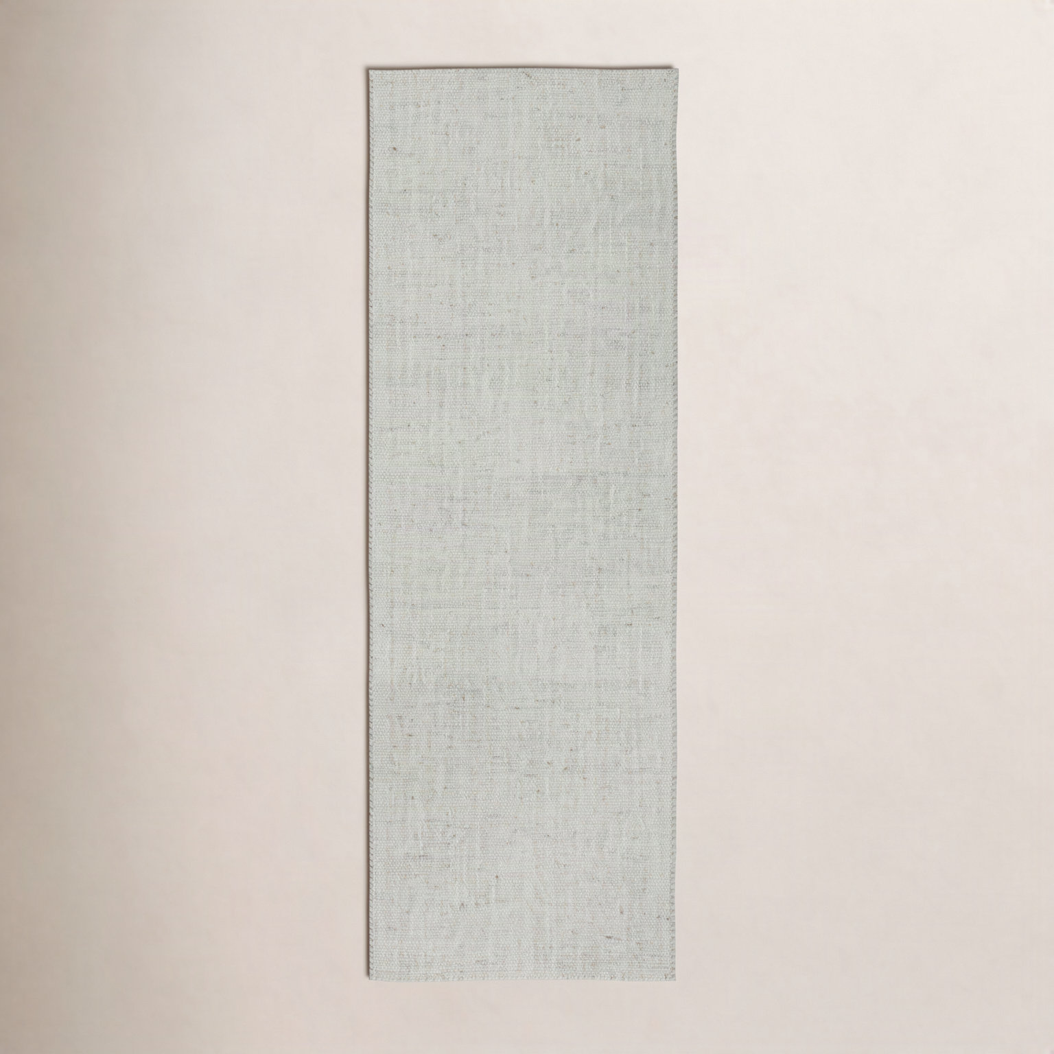 Flatweave Abstract Wool Rug, Ivory, Runner 2'6" x 8'