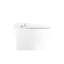 Toilette intelligente avec buse autonettoyante, siège chauffant, nuit, chasse au capteur de pied, commande du bouton latéral, ralentissement silencieux, fermeture en douceur, 3 températures réglables automatiquement, coupure de courant en céramique blanche
