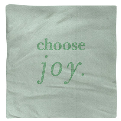 Serviette à citation manuscrite choose joy