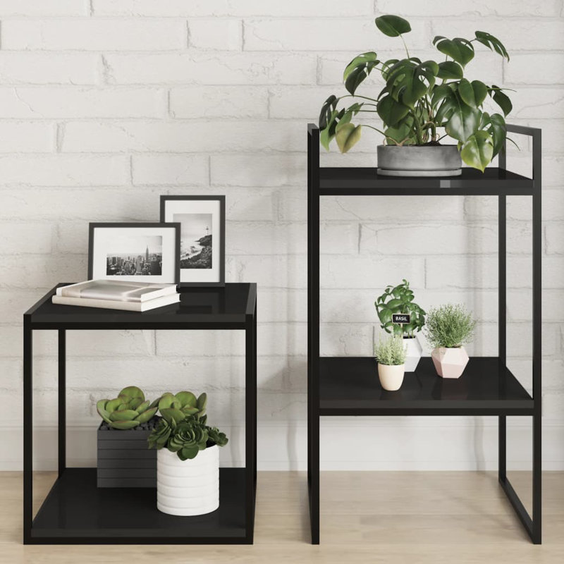 Bookshelf Boards 8 pcs Engineered Wood, (8 Shelves) 0.6" H x 31.5" W x 19.7" D, Black